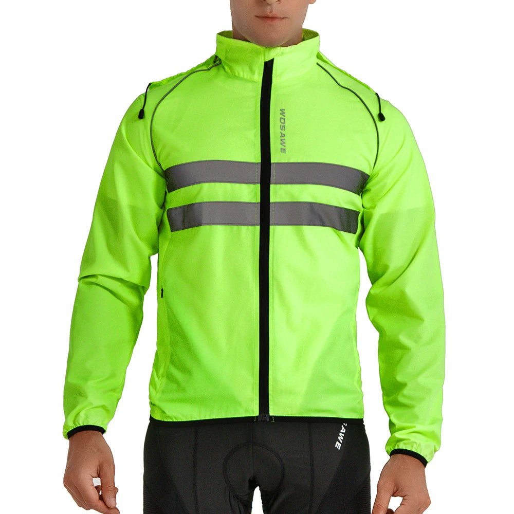 WOSAWE Men’s Packable Reflective Windproof Cycling Jacket